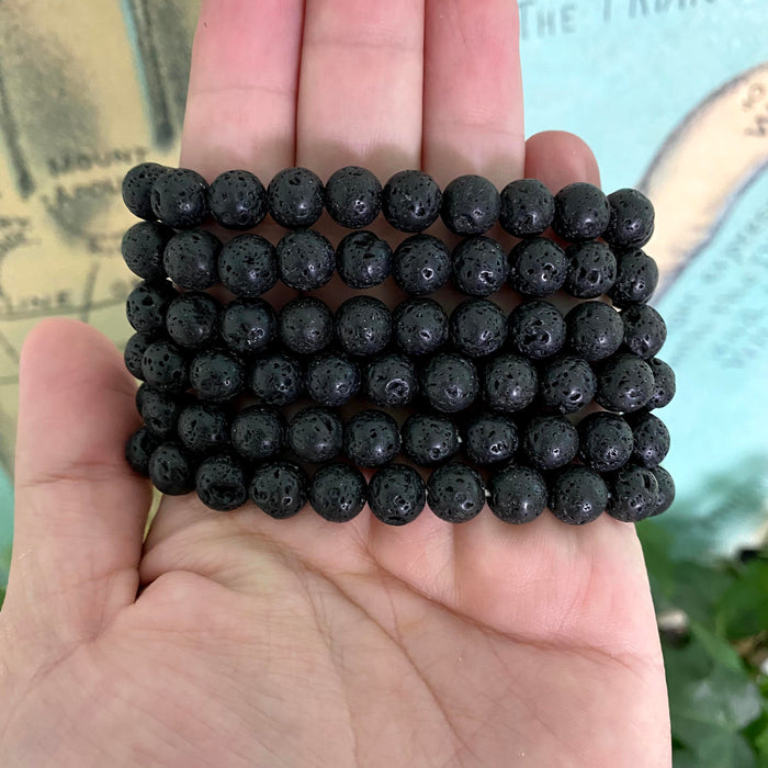 Lava Rock Gemstone Bracelet