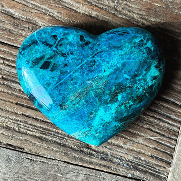 Chrysocalla Heart from Peru
