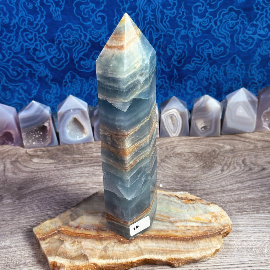 Sky Blue Onyx Large Towers from Argentina