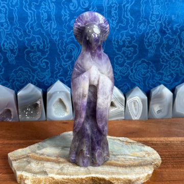 Amethyst Virgin Mary/Goddess Carving from China