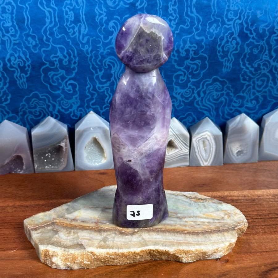 Amethyst Virgin Mary/Goddess Carving from China