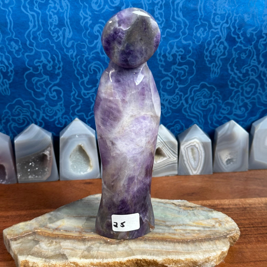 Amethyst Virgin Mary/Goddess Carving from China