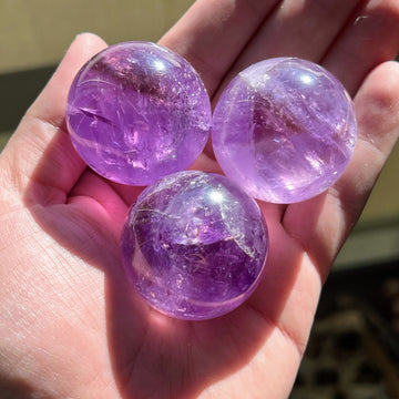 Amethyst Spheres from Brazil