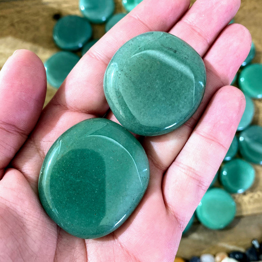 Green Aventurine Pocket Stone from Brazil