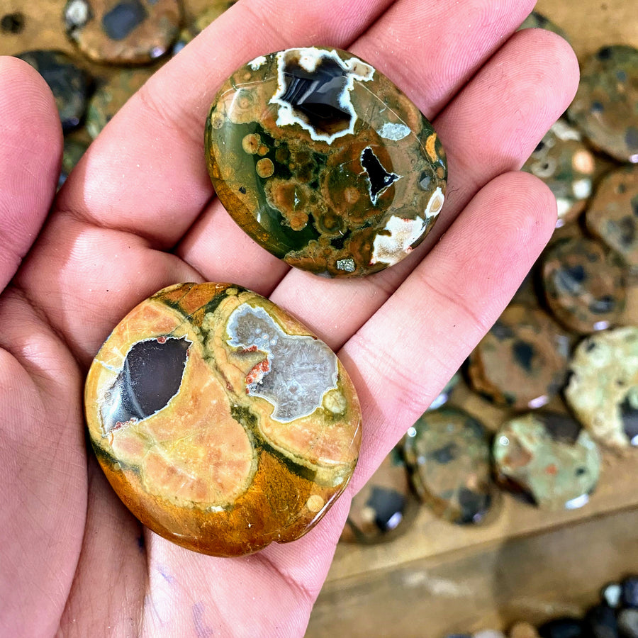 Rain Forest Jasper Pocket Stones from Australia