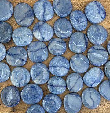 Blue Quartz Pocket Stone from Brazil