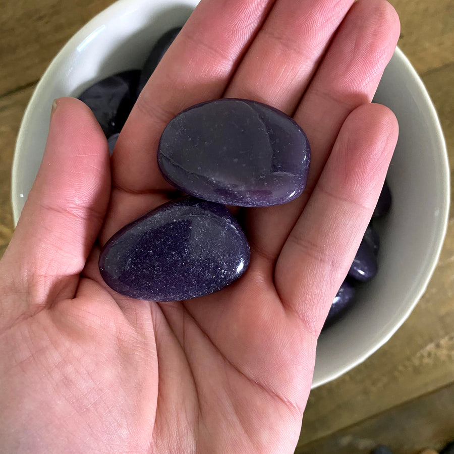 Lepidolite Tumbled from Brazil
