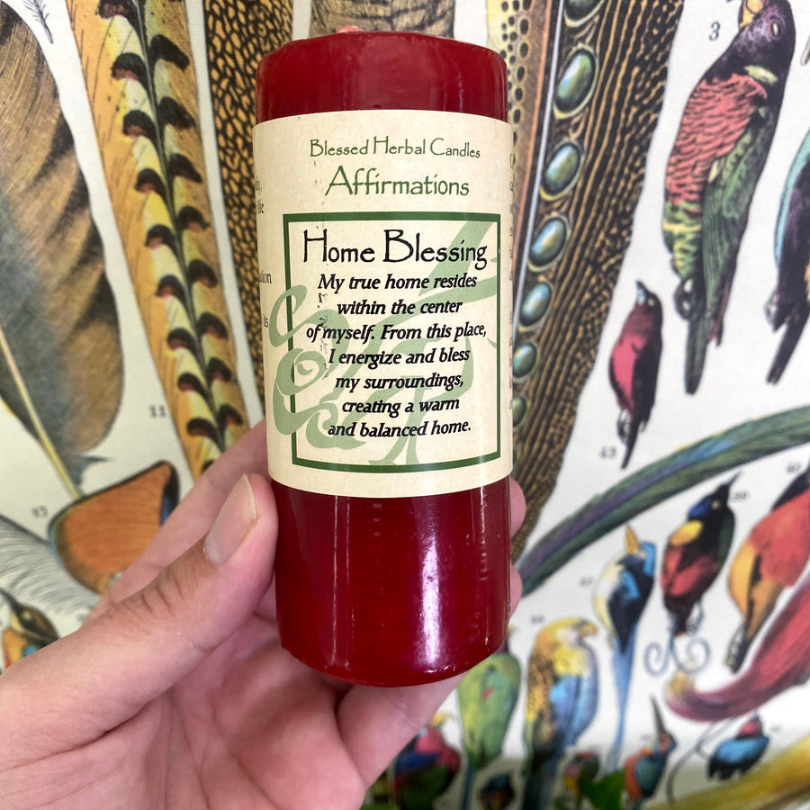 Blessed Herbal Candle - Home Blessings