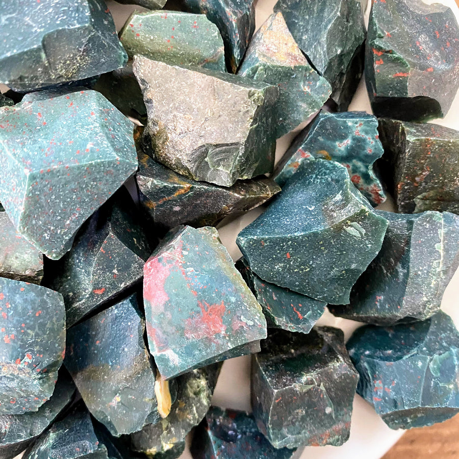 Green Jasper Natural Chunks from India