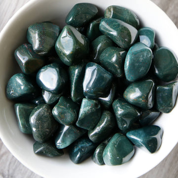 Green Jasper Tumbled Crystals from India