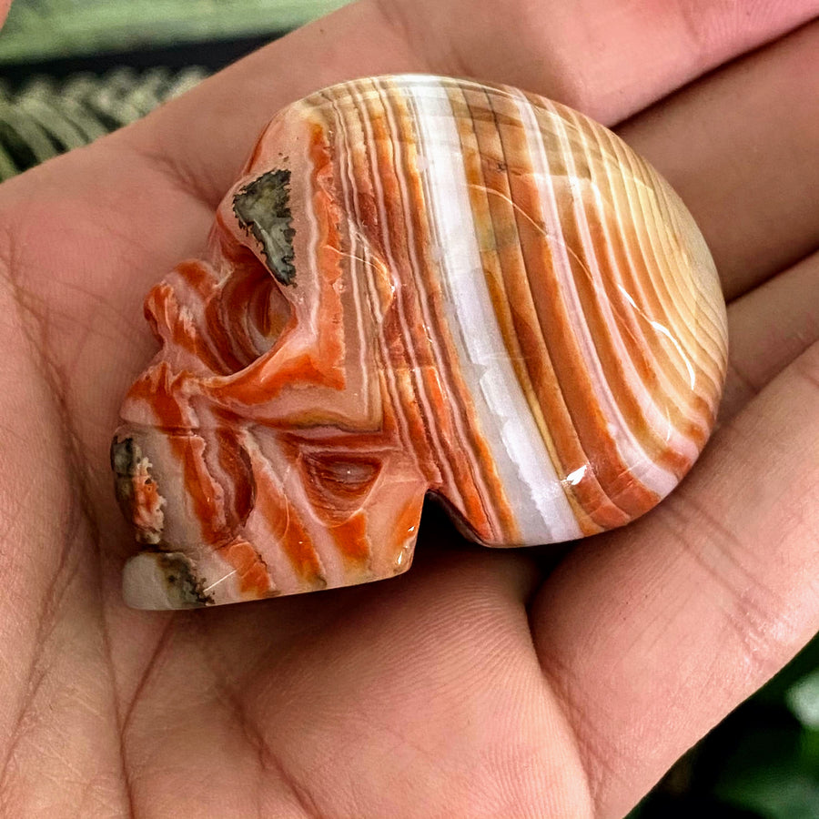 Carnelian Skull Carving from Madagascar