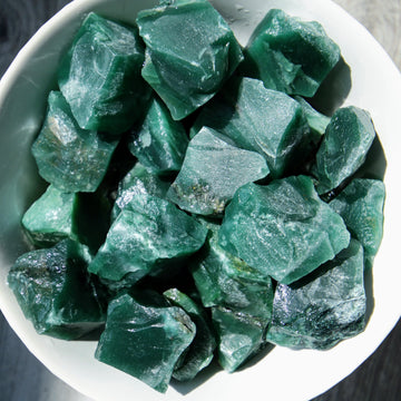Imperial Green Aventurine Natural Chunks from India