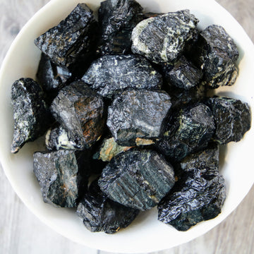 Black Tourmaline Natural Chunks from Madagascar