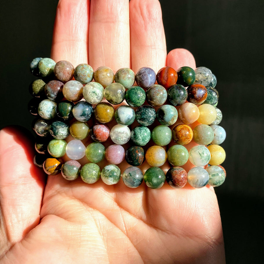 Fancy Jasper Gemstone Bracelet from India