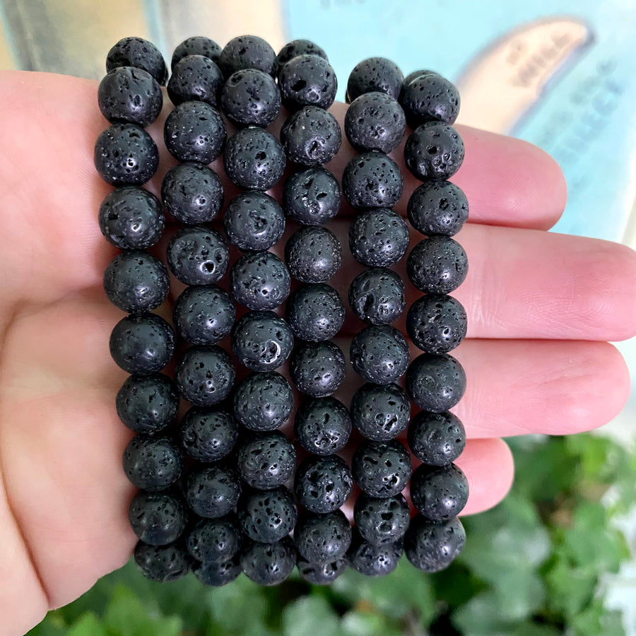 Lava Rock Gemstone Bracelet