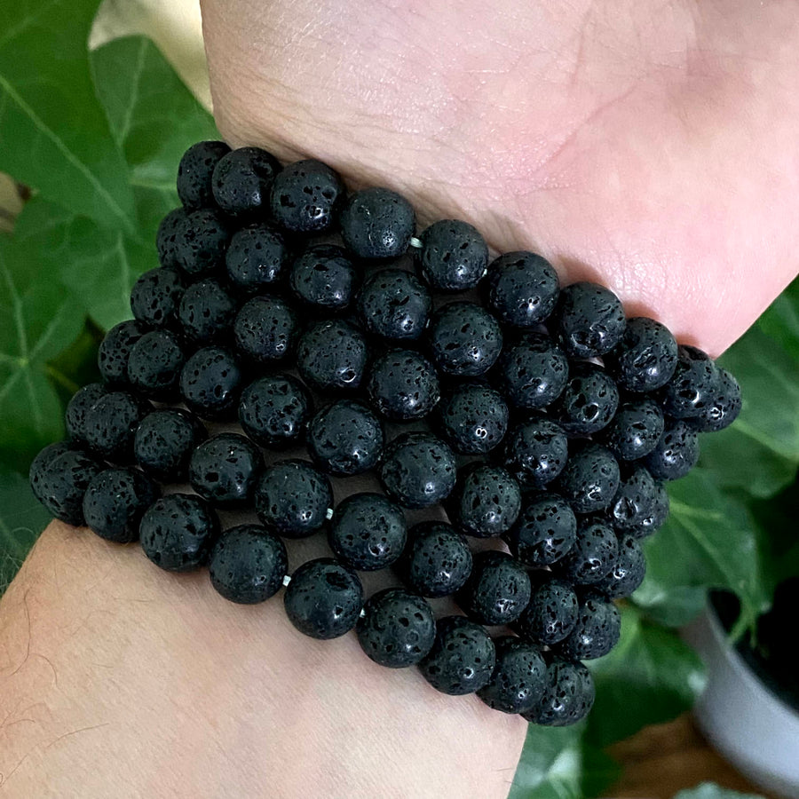 Lava Rock Gemstone Bracelet