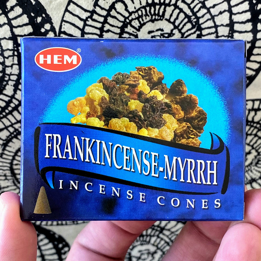 Frankincense and Myrrh Incense Cones by HEM
