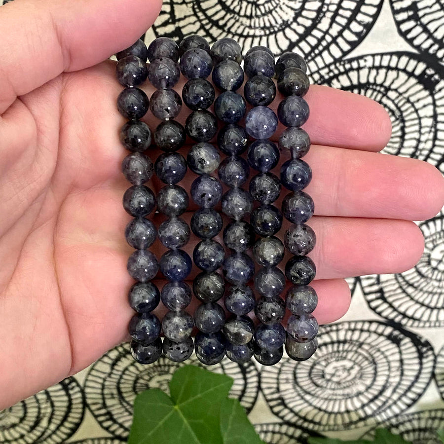 Iolite Gemstone Bracelet from India