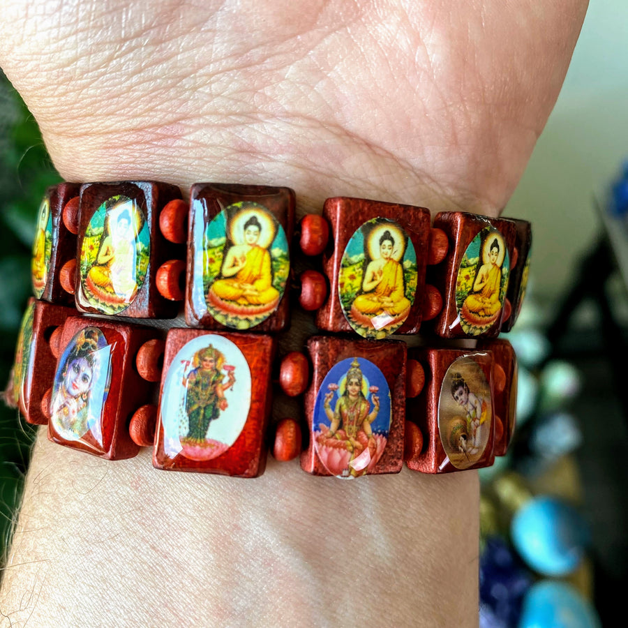 Buddha or Hindu Dieties Bracelets from India