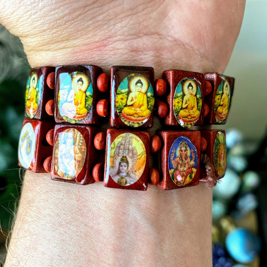 Buddha or Hindu Dieties Bracelets from India
