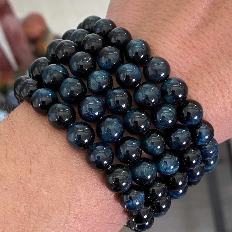 Blue Tiger's Eye Gemstone Bracelet