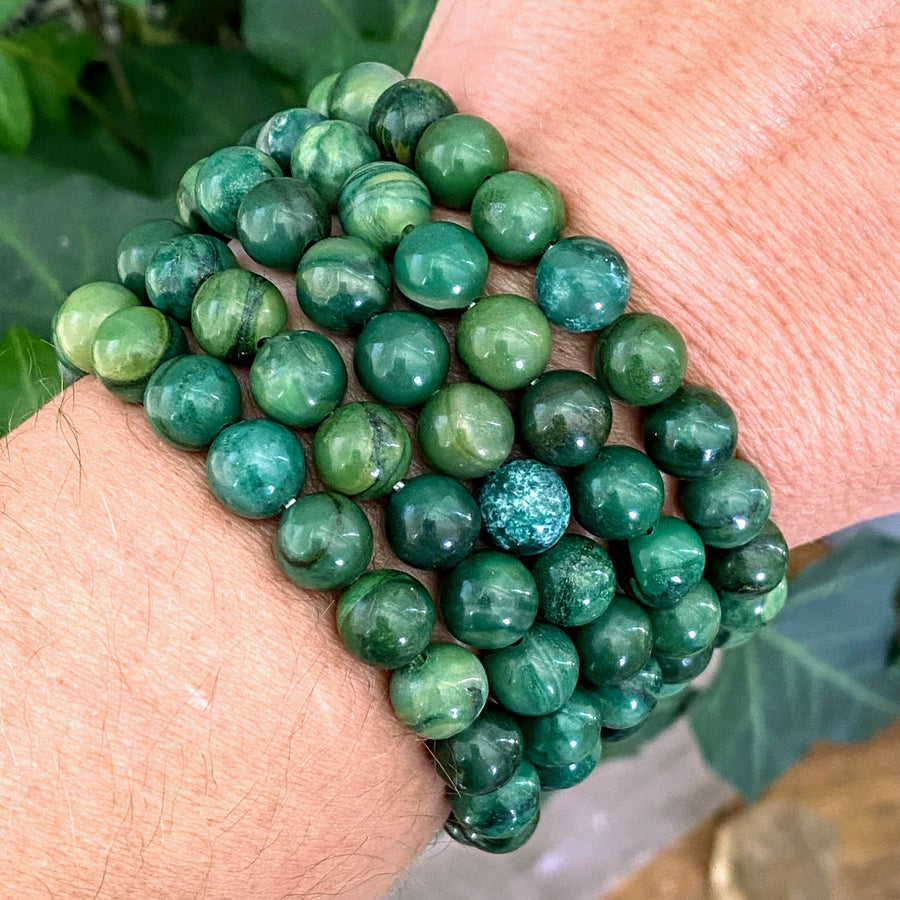 Verdite (African Jade) Gemstone Bracelet