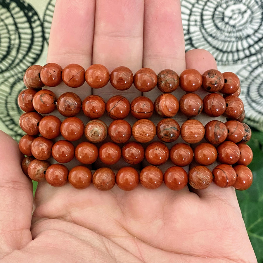 Red Jasper Gemstone Bracelet