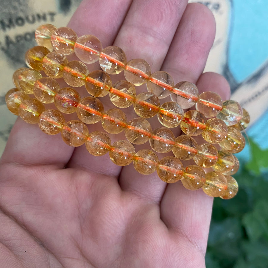 Natural Citrine Gemstone Bracelet