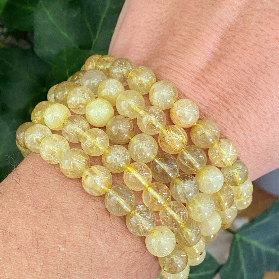 Golden Rutile Gemstone Bracelet